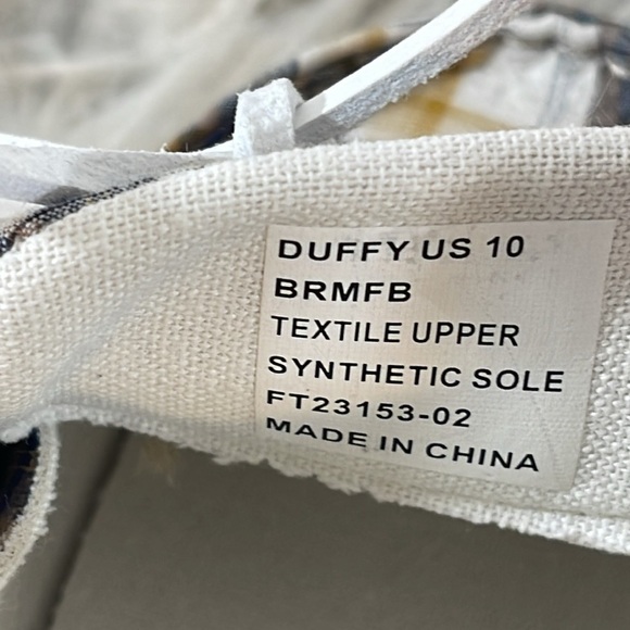 ROCK & CANDY Duffy Plaid Boat Shoes Loafers Size 10 - Picture 10 of 10